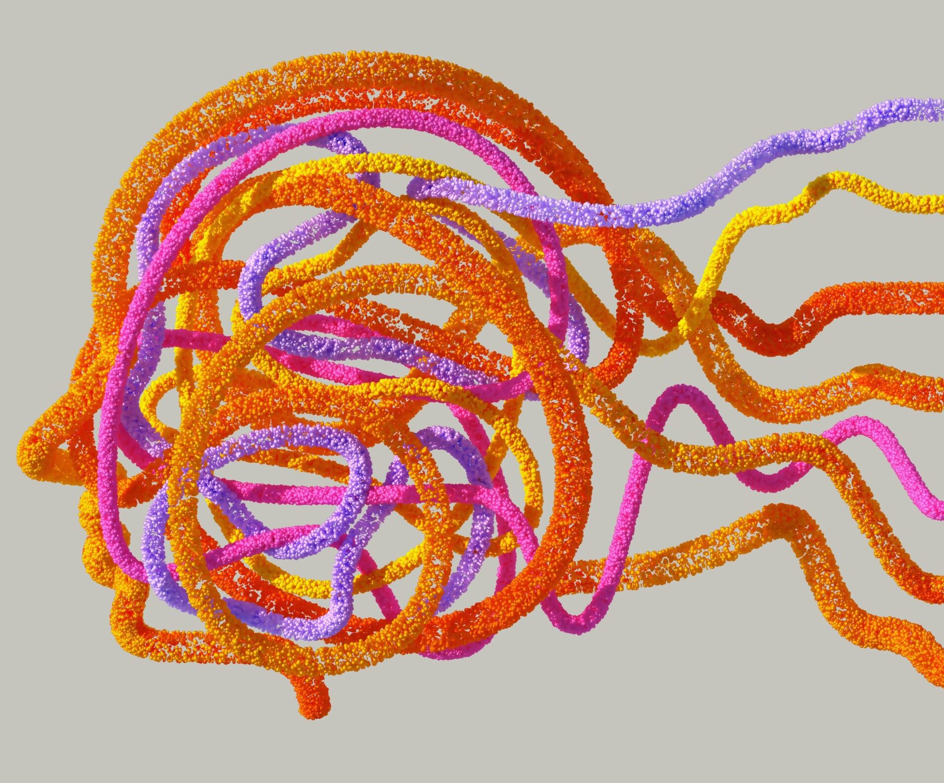 a tangled indicating stress and fibromyalgia